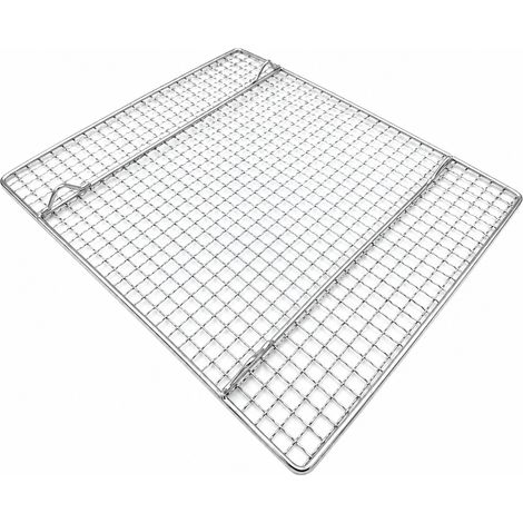 Grille en acier inoxydable avec pieds, 50 x 25 cm