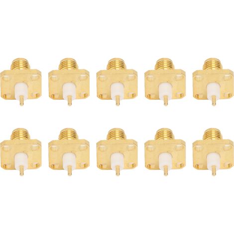 10 adaptateurs femelles pour antenne RF, montage à bride 4 trous, connecteur pour câble coaxial OFC 50 ohms (1/5)