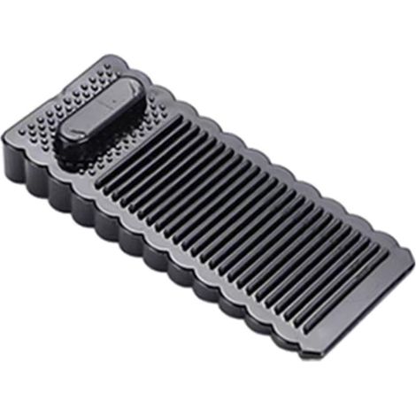 items Silikon-Türstopper, Ecke, Rückenstütze, Heimbüro, Antikollisionsstopper für alle Bodentypen, schwarz