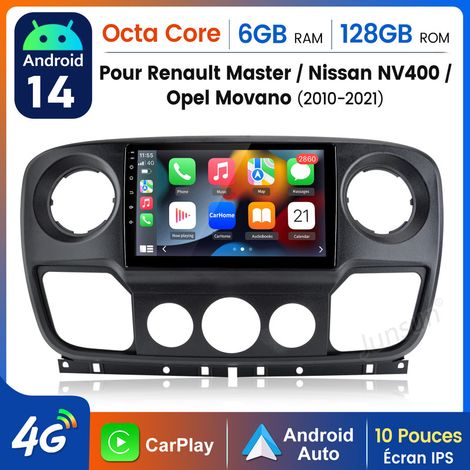 10 pouces Carplay Autoradio pour Renault Master III Opel Movano B Android 6+128G JUNSUN (1/5)