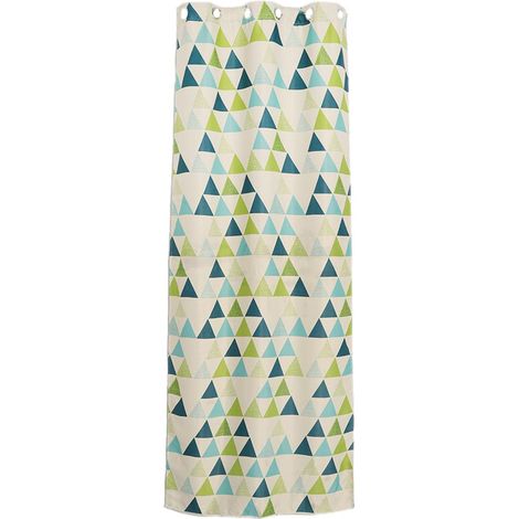 Moderne Triangle Fenêtre Rideau Drapé Écran Sheer Valance Blockout Tissu GRN (1/5)