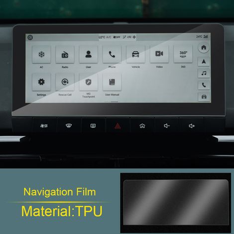 Film GPS compatible avec MG 4 Electric Mulan 2023-2025 : film de navigation GPS pour tableau de bord, vitres et panneau de commande, autocollant TPU, accessoires auto. (1/5)