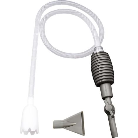 Nettoyeur de Gravier à Siphon pour Aquarium avec Pompe Manuelle, kit de Nettoyage pour Les changements d'eau et l'élimination des débris dans Les Aquariums d'eau Douce et d'eau de mer