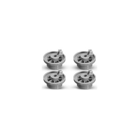 Lot de 4 roulettes de lave-vaisselle pour panier inférieur – Compatible Siemens et Bosch – Installation rapide – Matériau plastique résistant (1/5)