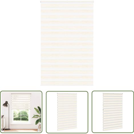 vidaXL Zebrarollo Marmorbeige 140x230cm Stoffbreite 135,9 cm Polyester (1/5)