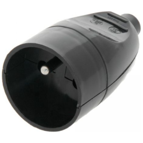 Tragbare Steckdose mit/ohne 16A 2P+Z 250V schwarz GN-171