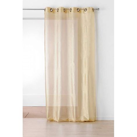 Voilage 100% polyester 150x240cm – Tête de rideau avec 8 œillets – Lavage à sec – Repassage inutile – Linder (1/2)