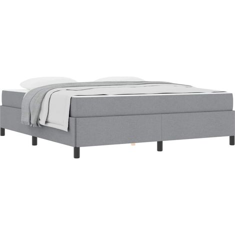 Maison Exclusive - Letto a molle Grigio chiaro 180 x 200 cm Tessuto