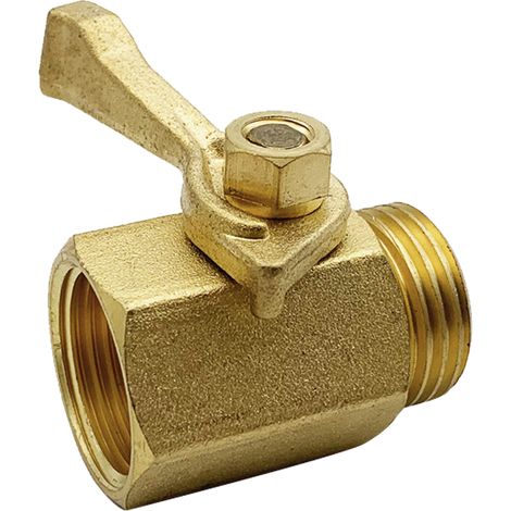 1 Clapet anti-retour, laiton, poignée ergonomique, robinet à bille, pour jardin (1/5)