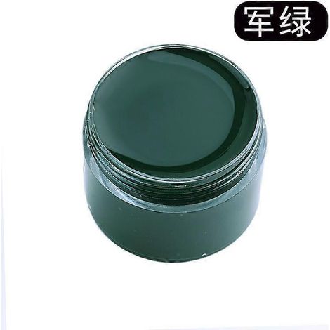 Crème de teinture et de réparation pour cuir, raviveur de couleur pour sacs, chaussures, canapés, vestes, protection contre les rayures et restauration du cuir véritable. Couleur : Vert militaire