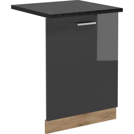 Panneau de lave-vaisselle R-Line, Anthracite Haute brillance, 60cm , PT Anthracite, Vicco