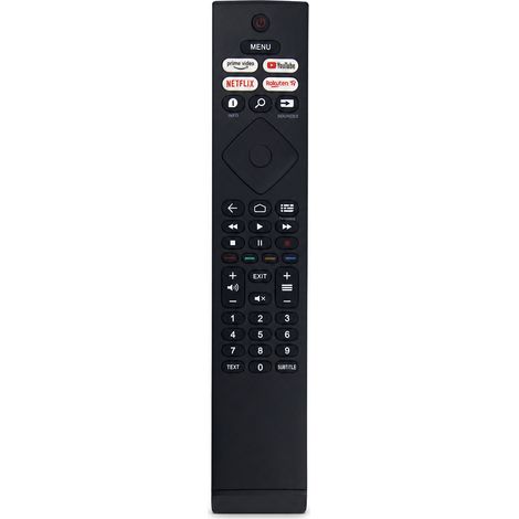 Télécommande TV Compatible avec Philips BRC0984502/01 avec Boutons Prime Video, YouTube, Netflix et Rakuten TV (1/5)