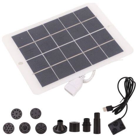 DEESSE SHOP-Fontaine Solaire, Kit de Pompe à Eau Solaire à économie d'énergie pour Jardin (1/5)