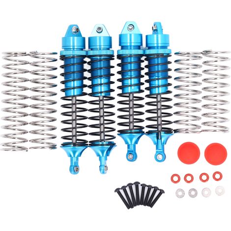 4-teiliger Stoßdämpfer aus Aluminiumlegierung für Vorder- und Hinterachse für ARRMA 1/10 RC-Cars – Blau (1/5)