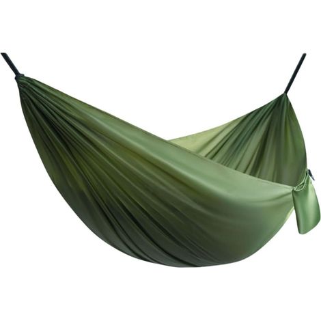 Filiyano-Hamac en polyester avec poche de rangement intégrée, grand espace, léger et portable, pour le camping en extérieur (vert) (1/5)