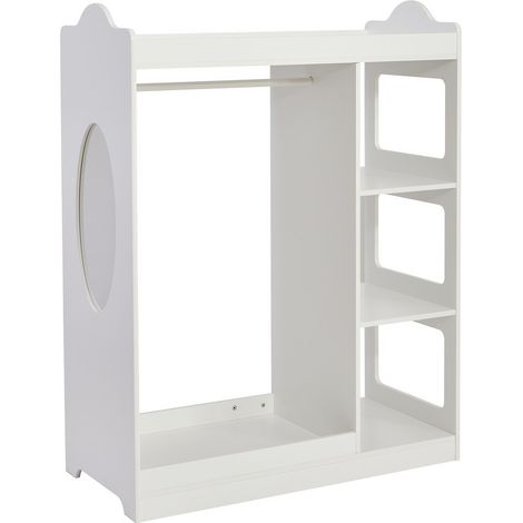 Kids Dressing Rail with Mirror - L40 x W85 x H110 cm