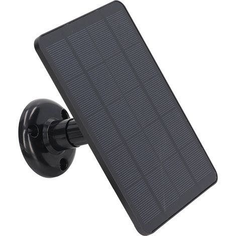 Panneau solaire photovoltaïque 4W 5V extérieur étanche et résistant aux intempéries, supports réglables, faible consommation d'énergie (1/5)