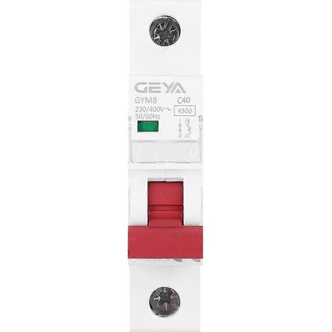 Stück GYM8-C45 Leitungsschutzschalter (MCB) 1P 230/400VAC Nennstrom 40A/50A/63A40A