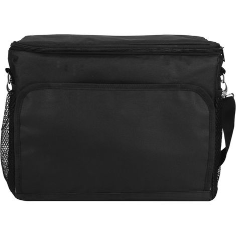Ortviai Sac isotherme pliable 16 L noir 35x29x15 cm pour pique-nique, voyage, camping et bureau – toile Oxford 600D (1/5)