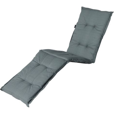 Cojín para tumbona Basic gris 200x60 cm Madison (1/4)