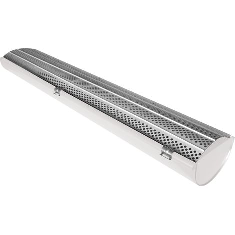 First Plast – Parefeuilles pour gouttières 33 – Alu laqué aspect zinc – Longueur 1m pour gouttières de 330mm – Résistant aux intempéries