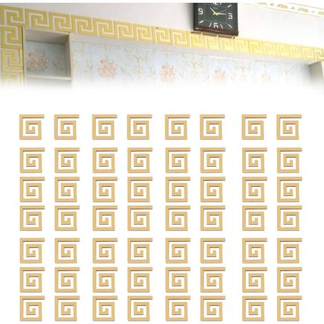 CCYKXA 60 Removable Acrylic Wall Stickers, Removable Acrylic Mirrors, Gold Acrylic Stickers, Suitable for Wall Decoration and Furniture Surfaces (1/5)