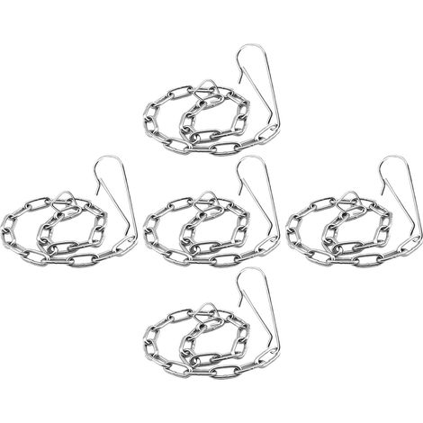 Chaînette de Clapet pour Toilettes 5, 5 Pièces, Acier Inoxydable (1/5)