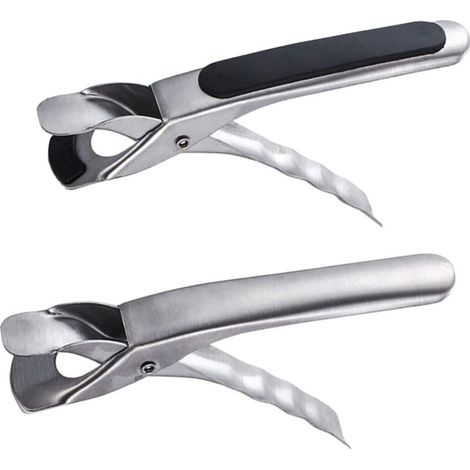 Support pour four (plats/assiettes) - support pour bols - ustensiles de cuisine en acier inoxydable - pinces de cuisine pour le transport - 2 pièces (noir, argent)
