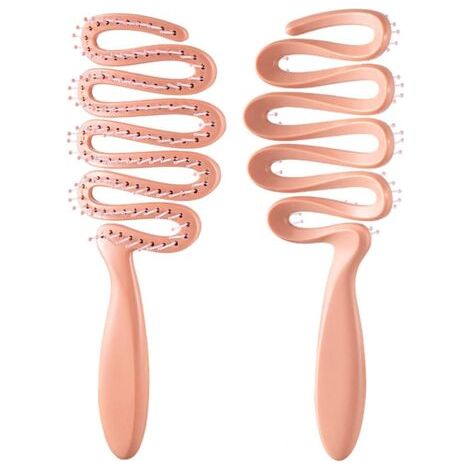 QORVA-Brosse à poils doux pour petits chiens – Indispensable pour les Yorkshire Terriers, Shih Tzus et Poméraniens, rose (1/5)