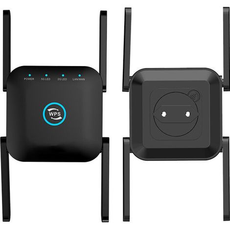 Gigabit Wireless WiFi Router Extender Repeater 1200M Dual Frequency 2.4 5G Signal Amplification AC24