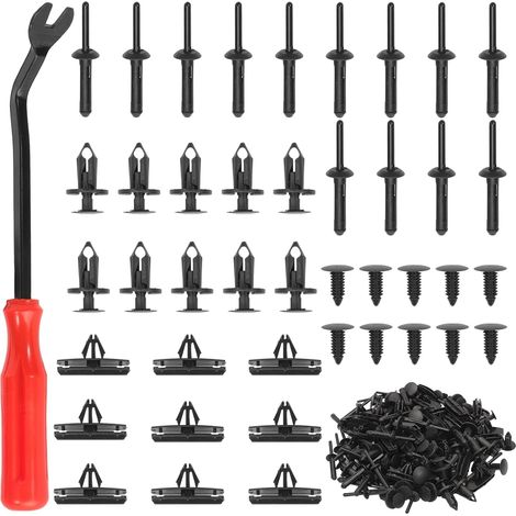 Wrangler Lot de 121 rivets de fixation en plastique pour pare-chocs de radiateur Je Wrangler 2007-2022, Grand Cherokee 2005-2010, Liberty, 2002-2010, 6030441, 6503598, 6506007AA 68039280 AA (1/5)