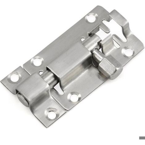 Verrou coulissant simple de 50 mm pour porte de toilettes/loquet/loquet (1/5)