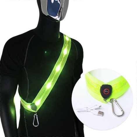 Gilet réfléchissant LED rechargeable - Haute visibilité - Course nuit - Femme (1/5)