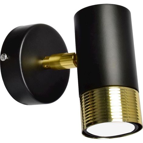 Milagro DANI MLP6237 Applique Murale Nero e Oro Design