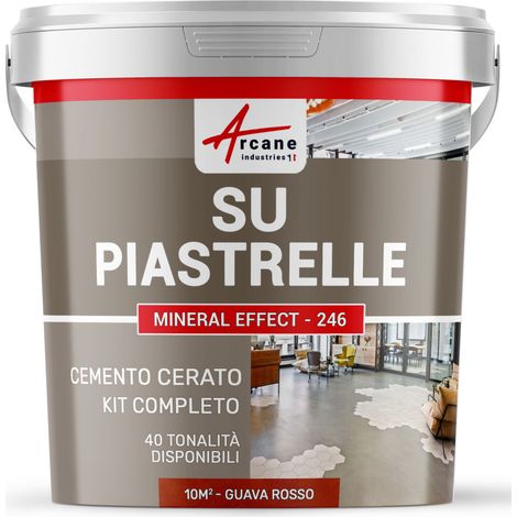 Microcemento su piastrelle - 10 m² (in 2 strati) Guava Rossa - ARCANE INDUSTRIES