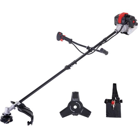 [JAMAIS UTILISE] Scheppach Débroussailleuse thermique 2 en 1 PBC330 - Moteur 2T de 32,5cm3 - Puissance 0,9 kW / 1,21 PS - Largeur de coupe fil 420 mm - Largeur de coupe lame 255 mm