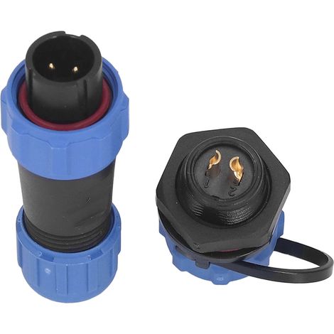 SP13 2-poliger Luftfahrtstecker, IP68 wasserdicht, für elektrische Kabel. (1/5)