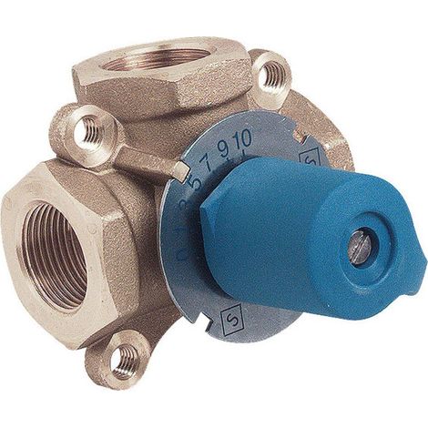 Vanne mélangeuse laiton 3 voies Kvs 8 femelle 3/4" (20/27) - Somatherm