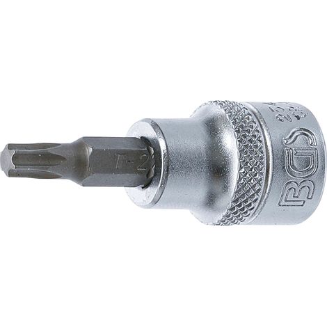 BGS Bit-Einsatz Antrieb Innenvierkant 10 mm (3/8&quot) T-Profil (für Torx) T27 - 2544 (1/2)