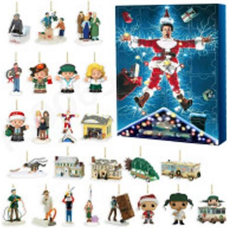 Weihnachts-Adventskalenderfiguren, Überraschungsbox, Acryl, zarte, niedliche Weihnachtsfiguren, Ornamente für Zuhause, Shop, Gi