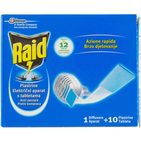ANTIZANZARE RAID ELETTROEM E 10 PIASTRINE