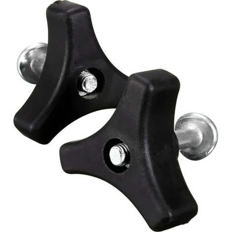 2 pcs Poignée de Tondeuse,Vis Poignée Triangulaire pour Tondeuse à Gazon,Boulon PoignéeTondeuse à Gazon,Tondeuse à Gazon Accessoires,boulons rechange en plastique pour tondeuse à gazon (1/5)