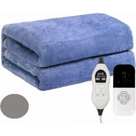 Couverture chauffante électrique - Polaire ultra-douce avec technologie de chauffage rapide et 9 réglages de température ajustables (1/5)