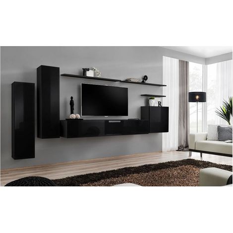 Vitrine - Lot de 2 - Switch I - 330 cm  x 160 cm x 40 cm - Noir - Livraison gratuite