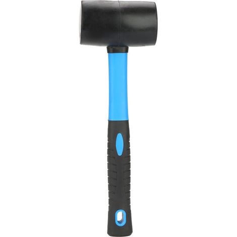Marteau double face en caoutchouc souple et dur, marteau noir et bleu, marteau d'installation
