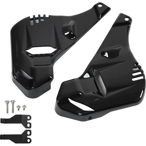 Diffuseur arrière Gloss Noir Style V2 avec extensions latérales et tabliers latéraux de remplacement pour MK7 2013-2016 (1/5)