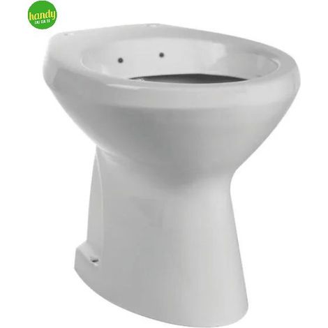 Vaso-bidet a terra in ceramica bianca serie elite (1/2)