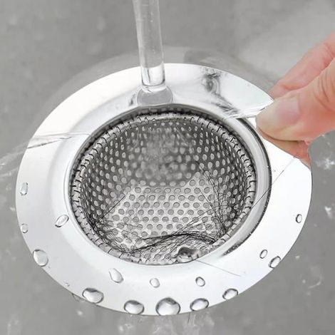 Tamis Evier - Acier Inoxydable - Pour Cuisine Salle De Bain Douche - Diamètre 11 5 Cm - Trou 1 Mm - Lot De 3 (1/5)