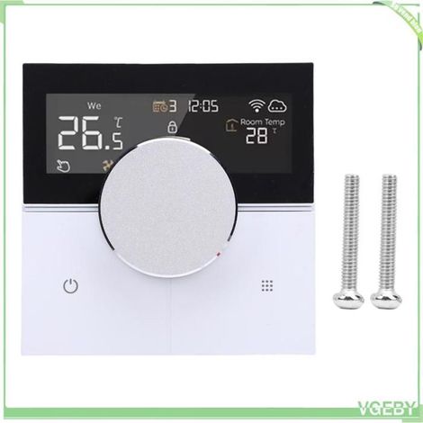 Thermostat mural - FAFEICY - Modèle tactile - Écran couleur - Wi‑Fi - Programmable (1/4)