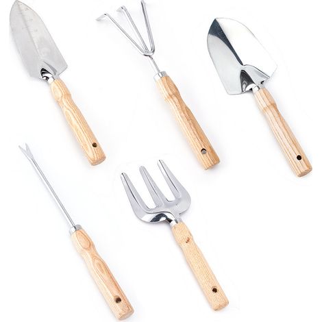 Kit d'outils de jardin 5 pièces – pour maison et pelouse (1/4)